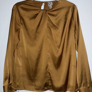 Worthington Gold Satin Blouse